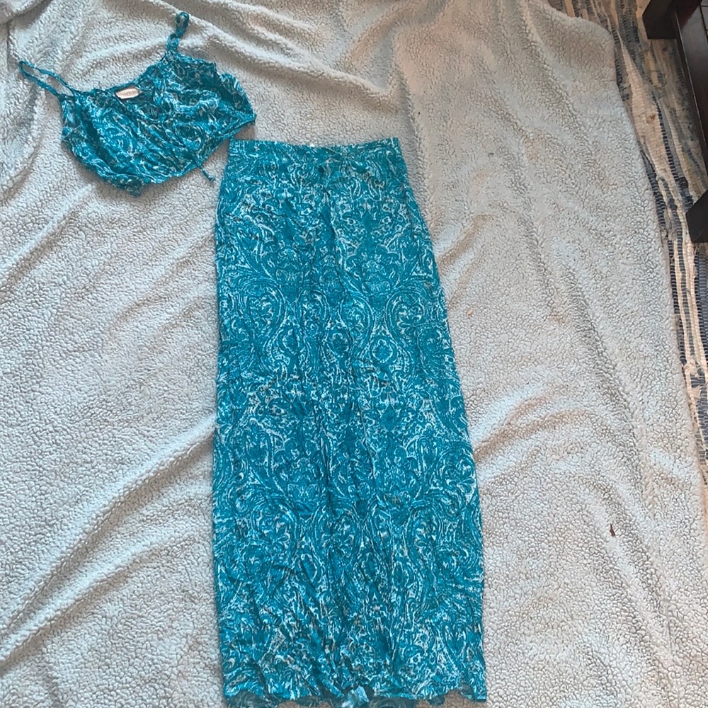 LucyLove maxi skirt and crop top size xs